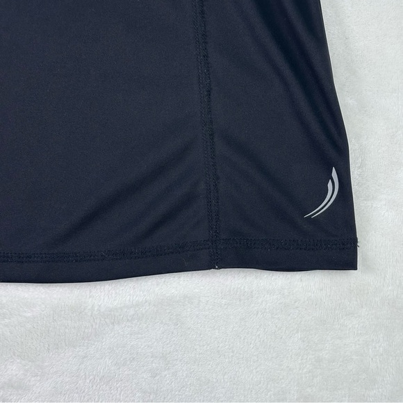 EXERTEK Black Relaxed Short Sleeve Moisture Wicking Athletic Workout T-Shirt Lrg - Picture 5 of 8